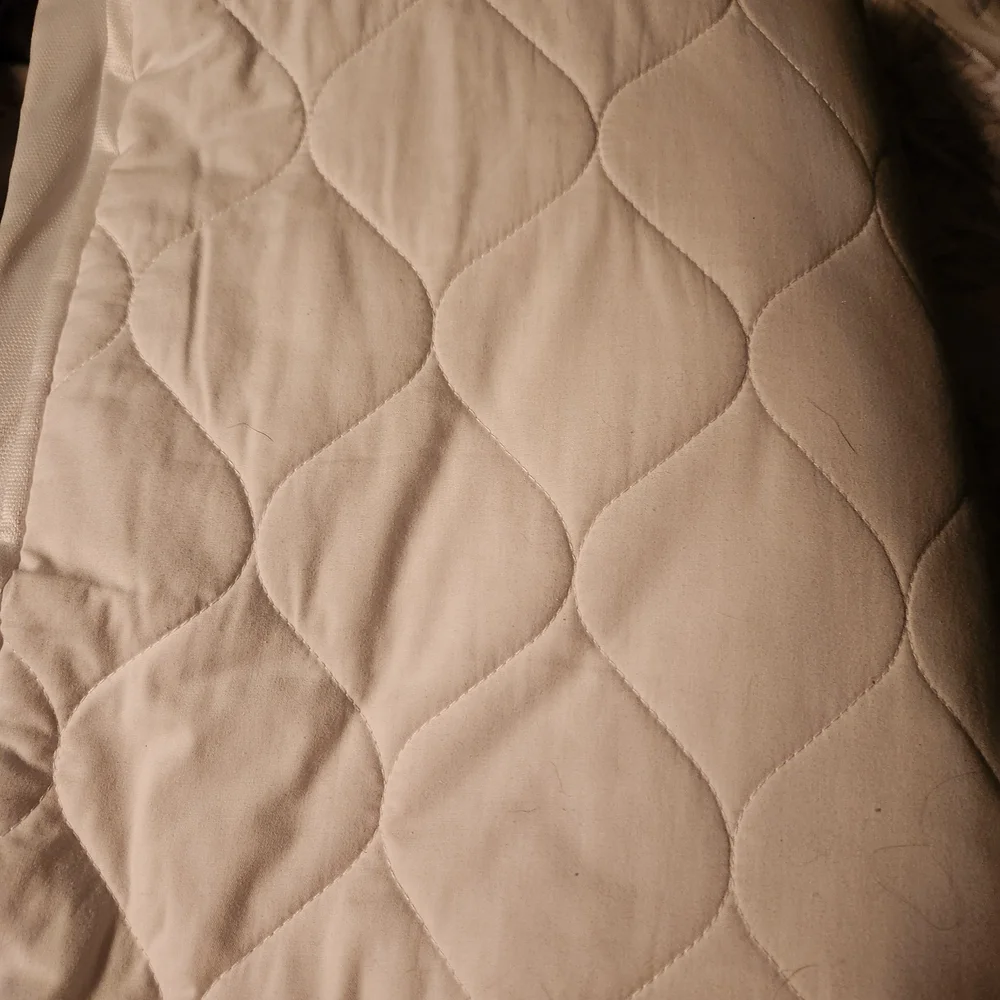 Elegant White Quilted Mattress Pad
